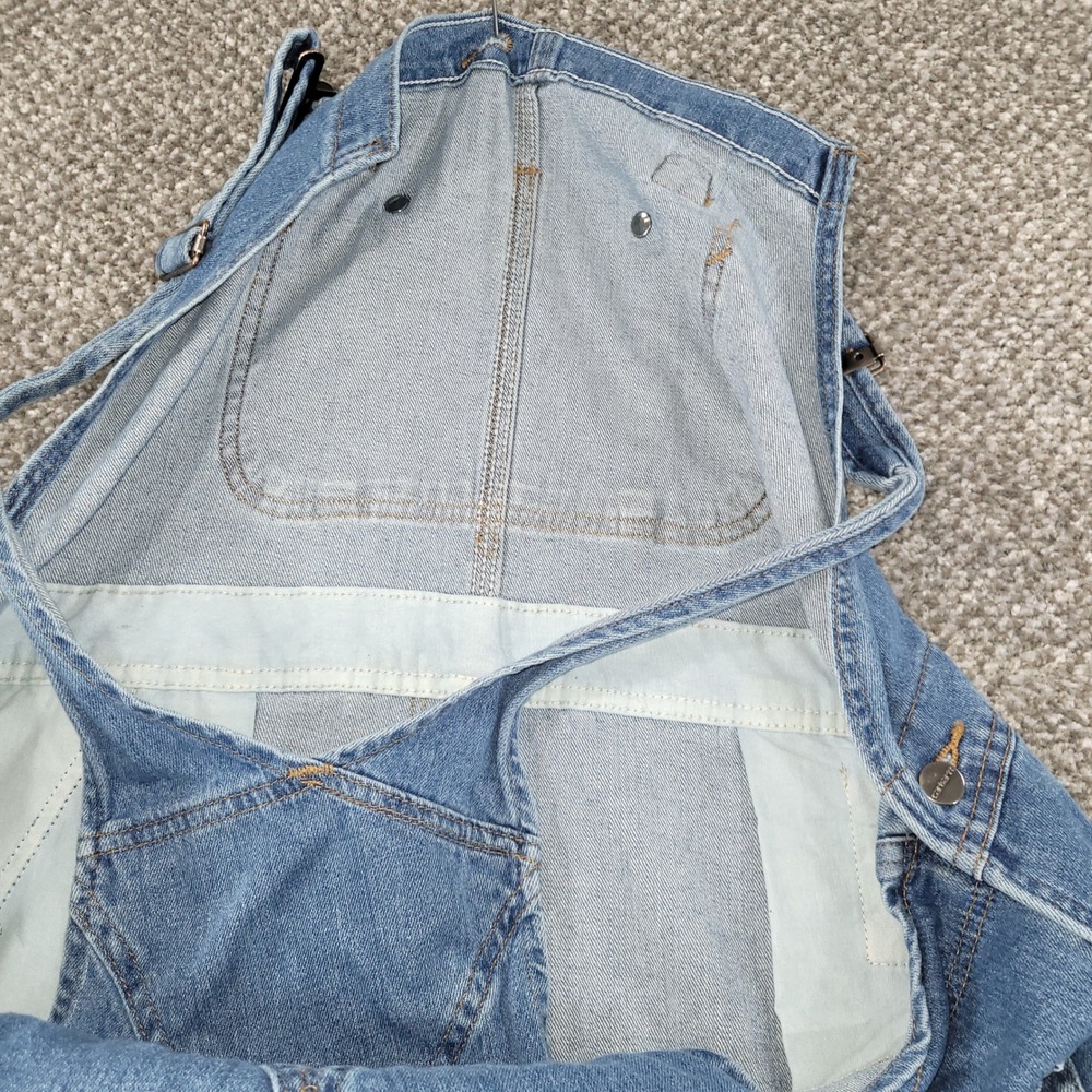 Carhartt Womens Denim Bib Overalls Light Wash Blue Stretch WR008 FBI XL 16/18 - Picture 15 of 16
